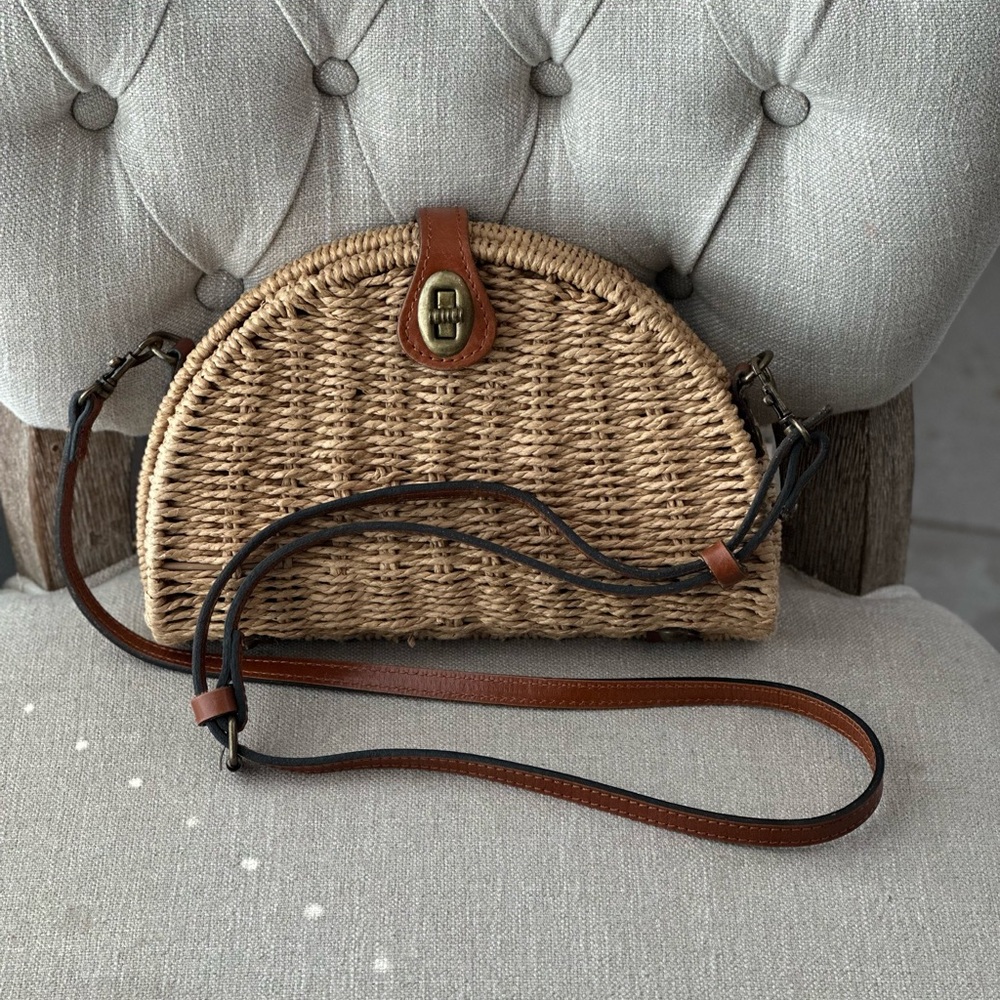 Patricia Nash wicker shoulder bag